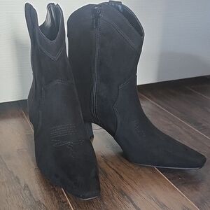 INC International Concepts Black Heeled Boots